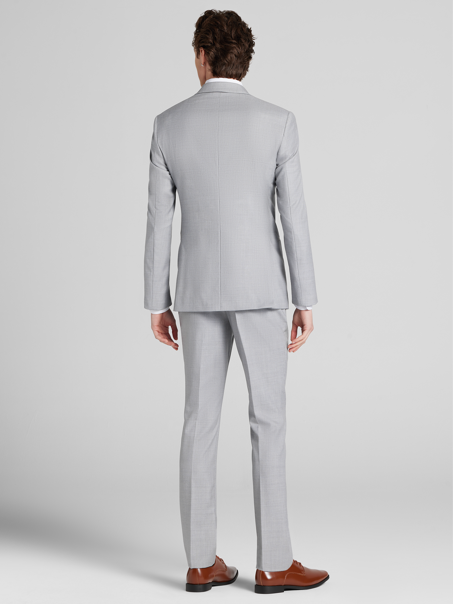 Joseph Abboud Light Grey Performance Wool Tuxedo