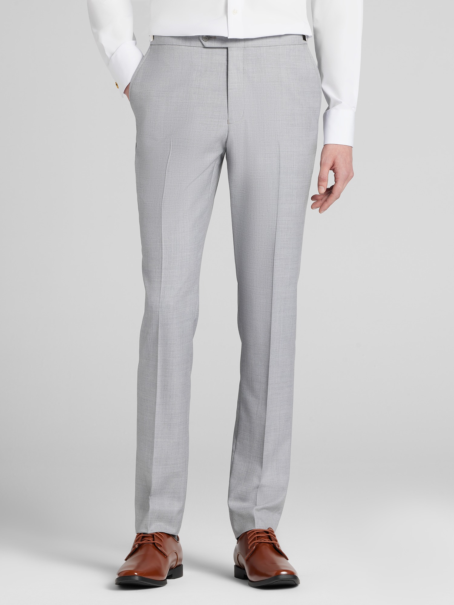 Joseph Abboud Light Grey Performance Wool Tuxedo