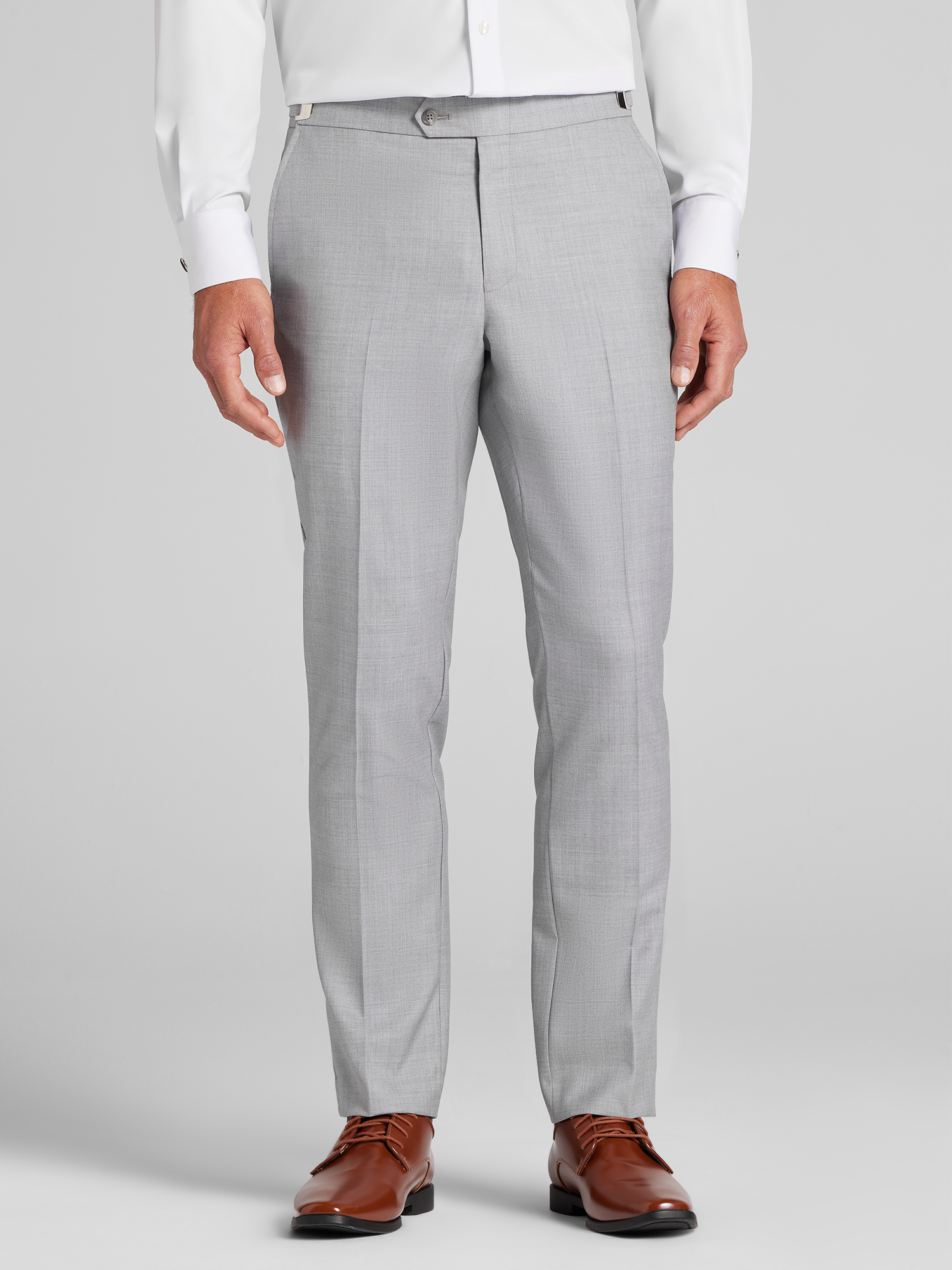 Joseph Abboud Light Grey Performance Wool Tuxedo